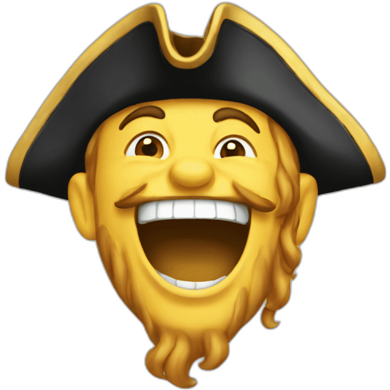 pirate laughing emoji