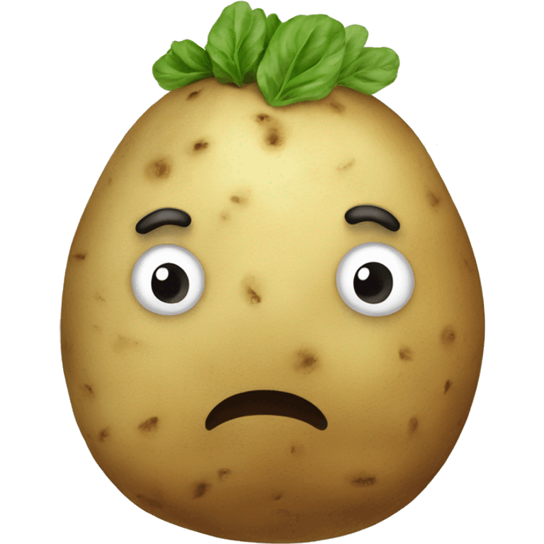 a potato drawing emoji