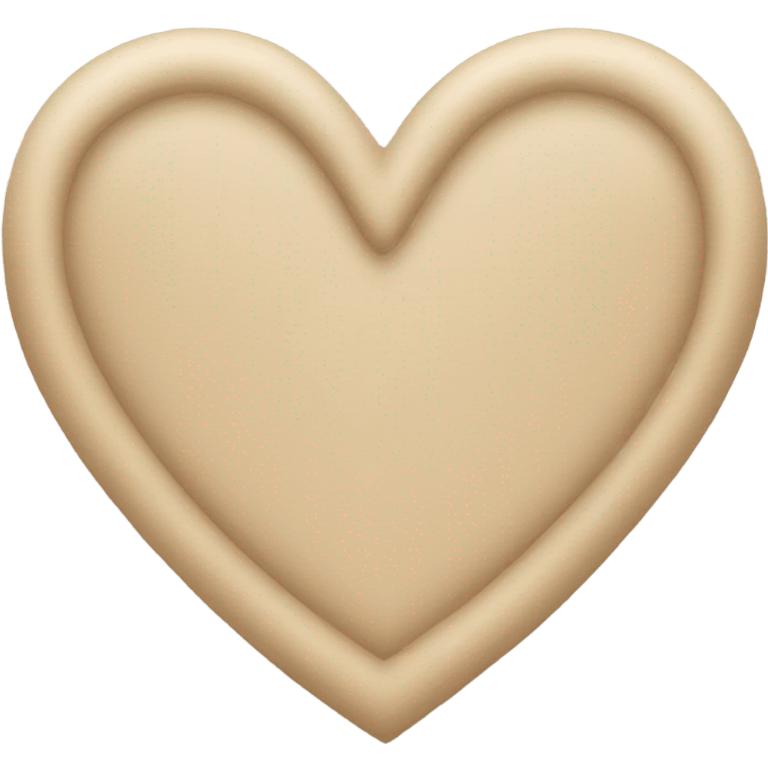 Beige heart  emoji