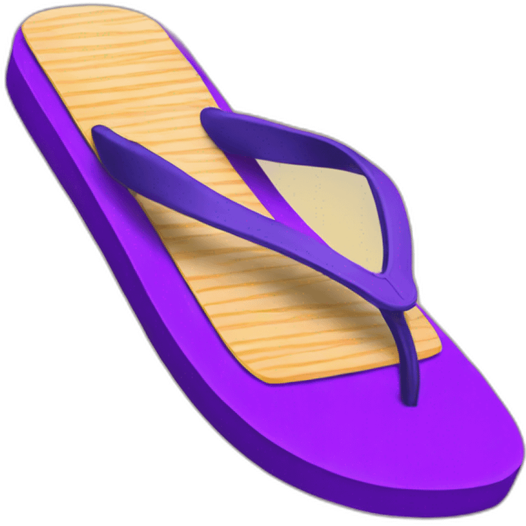 Indian purple flip flop emoji