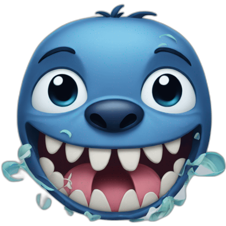 Stitch sick  emoji