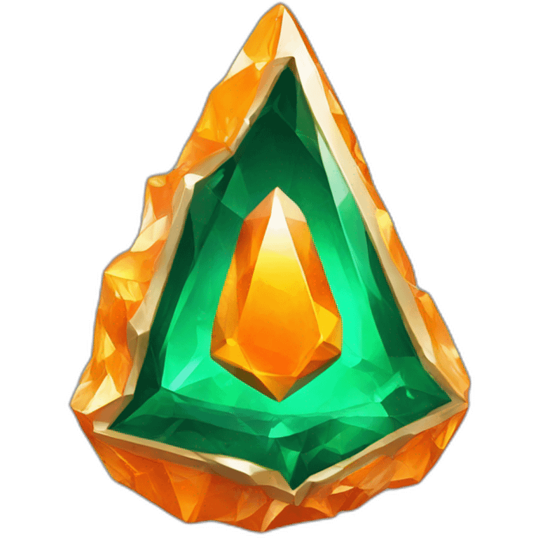 orange emerald shard emoji