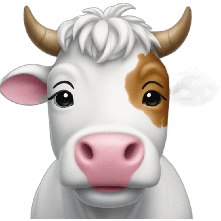 Vache arc en ciel emoji