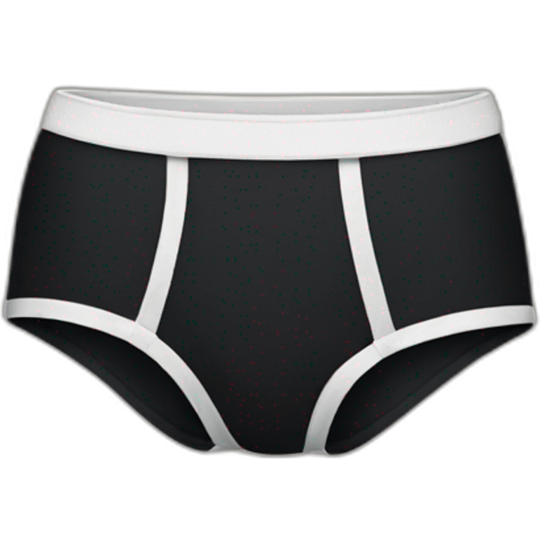 black underpants emoji