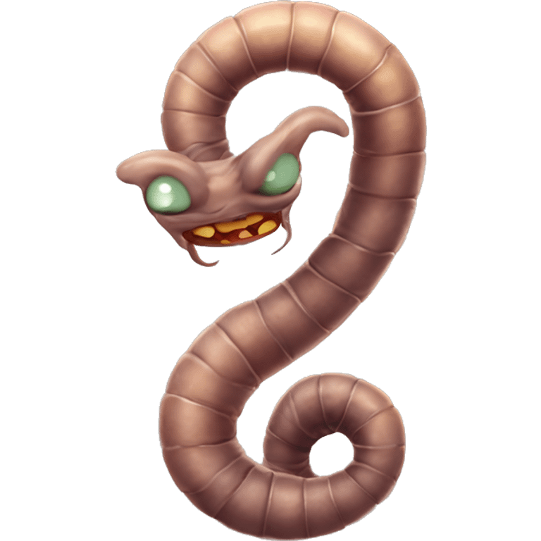 Diseased worm ￼ emoji