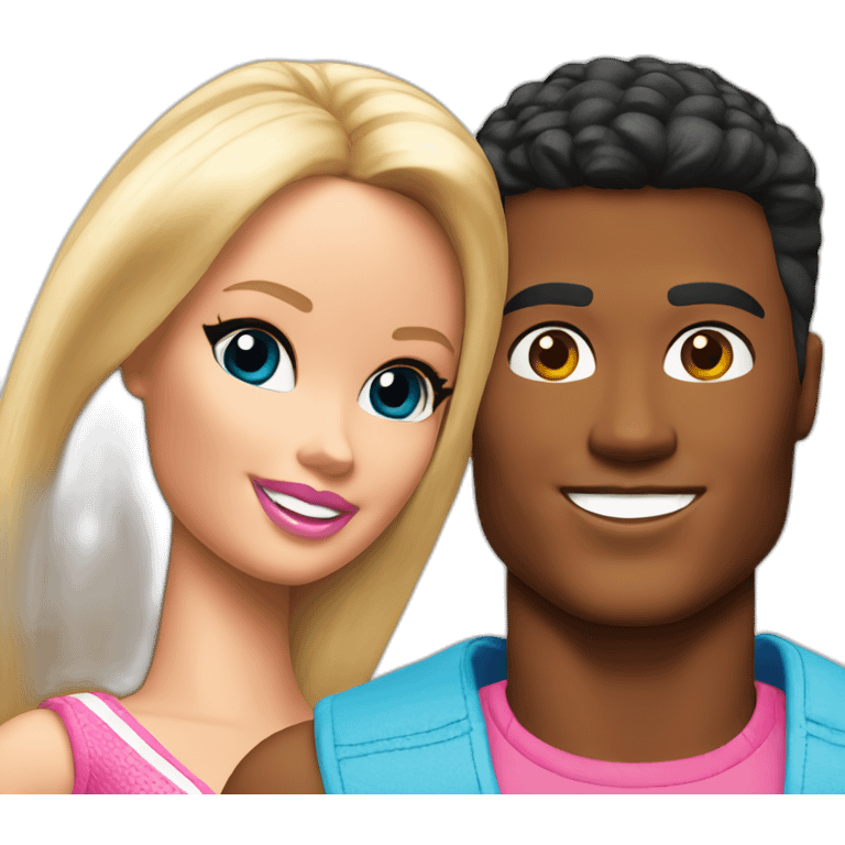 Barbie and ken emoji