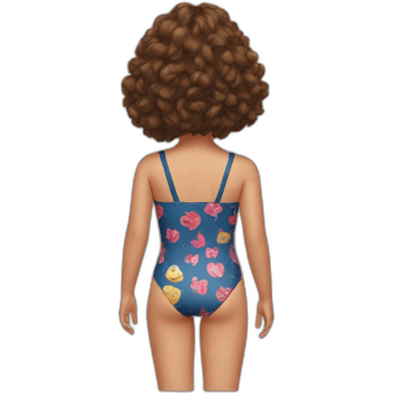 girl swimsuit from back emoji