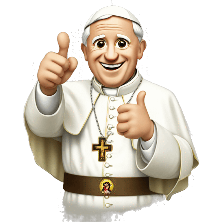 Pope Francis thumbs up emoji