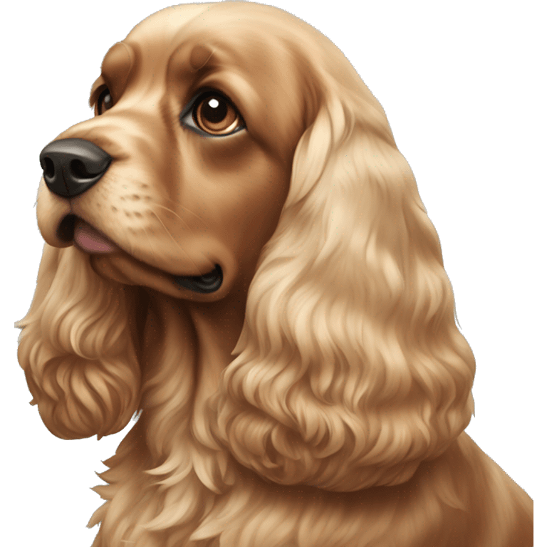 A cocker spaniel Christmas  emoji