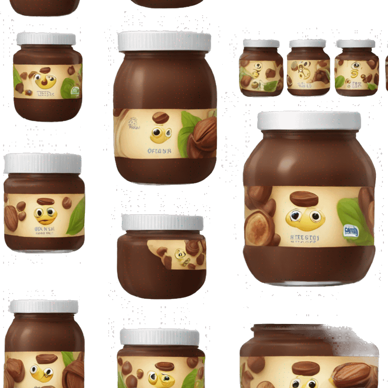 one jar of hazelnut chocolate spread emoji