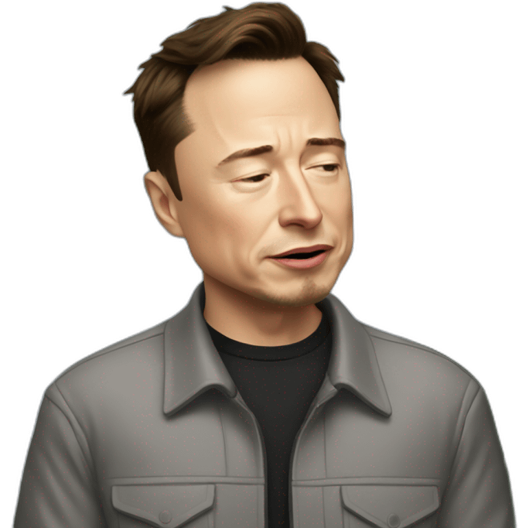 Elon Musk Crying Waterfalls emoji