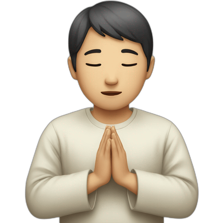 asian person praying emoji