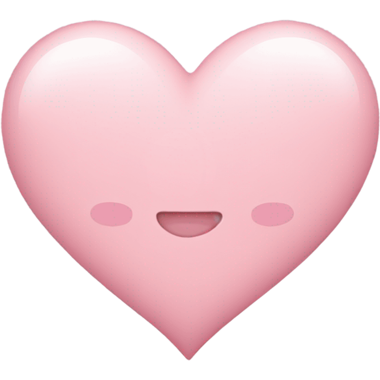 Light pink heart emoji