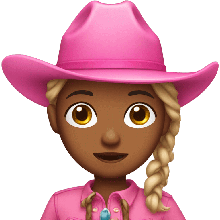 pink cowgirl boats emoji