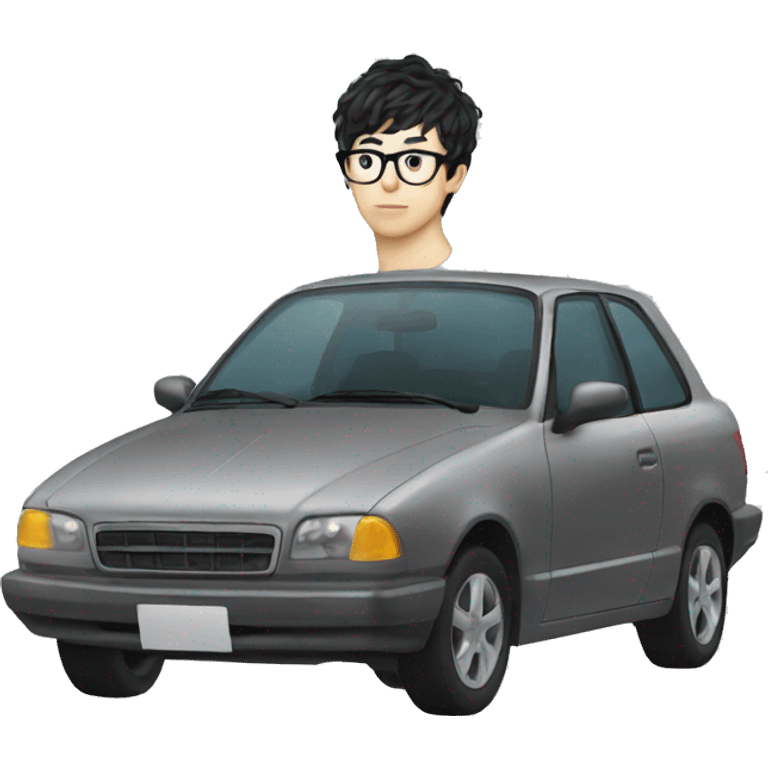 Car seat headrest emoji