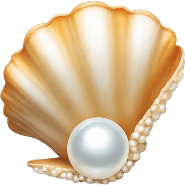 shell with pearl emoji