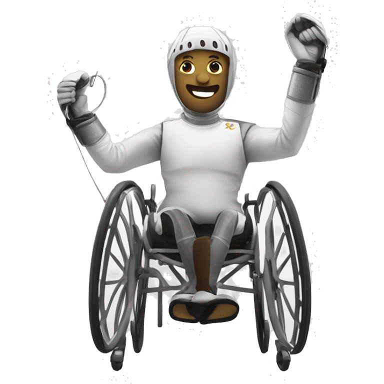 wheelchair fencing emoji