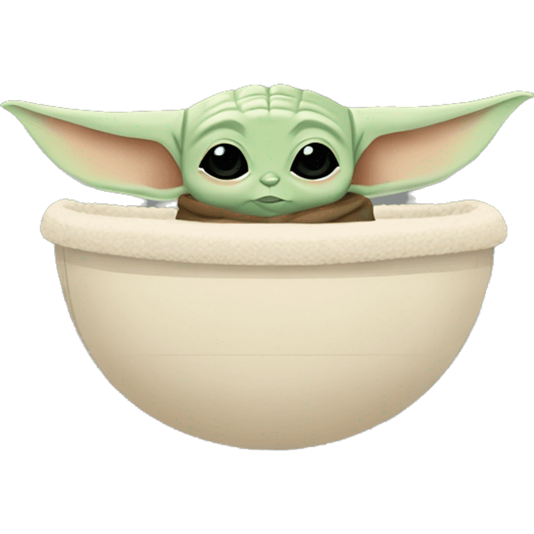 baby yoda mandalorian floating pod emoji