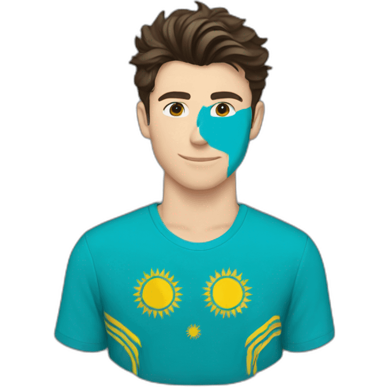 Shawn Mendes with Kazakhstan flag emoji