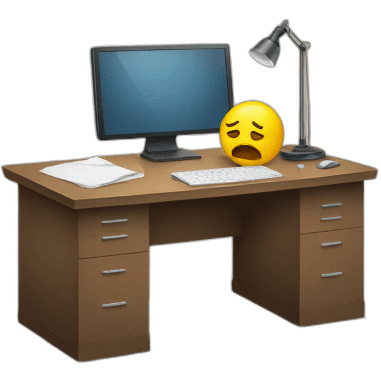 sad-work-desk emoji