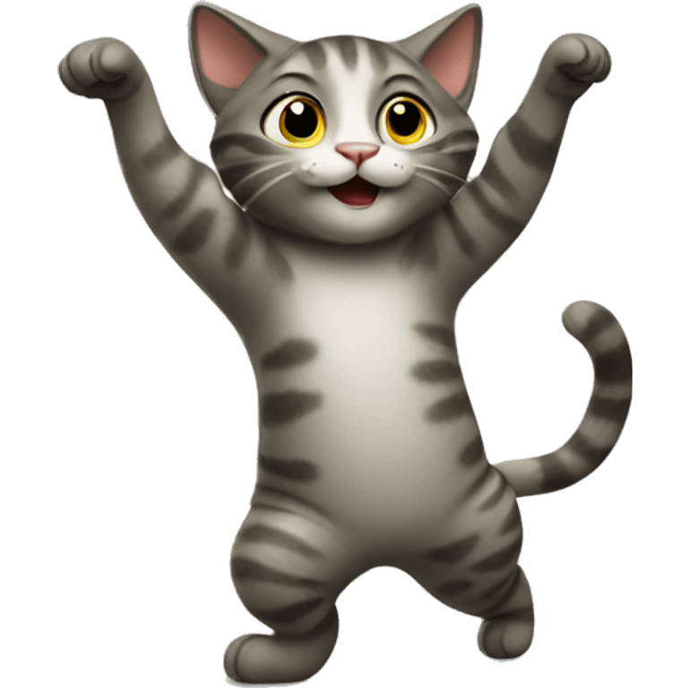 Cat dancing emoji