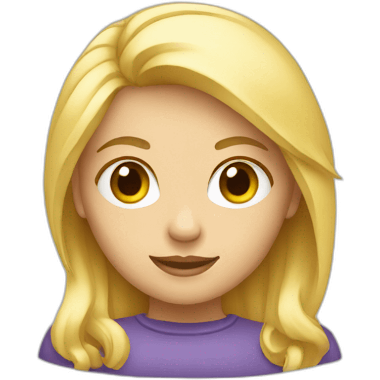 emoji-logo blonde girl emoji