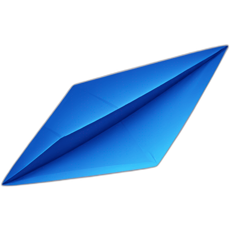 indigo paper plane emoji