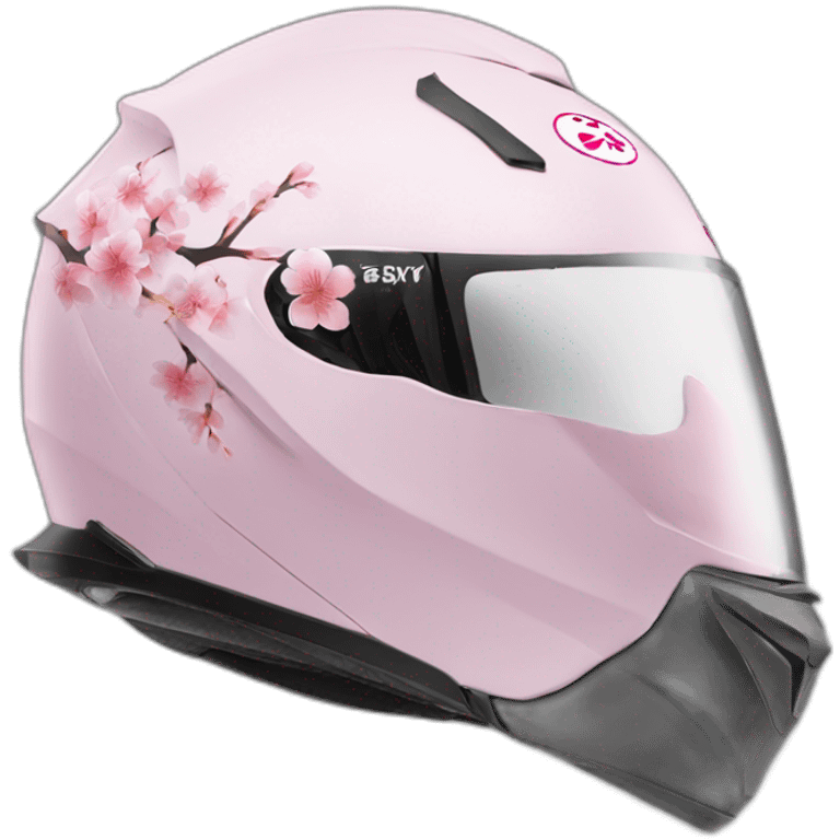 sakura motorcycle helmet emoji