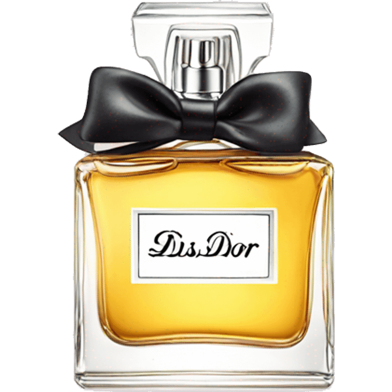 Miss Dior perfume in bow emoji