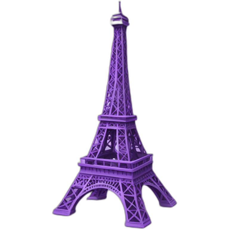 purple Eiffel tower emoji