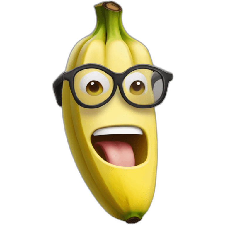 Singe mangeant une banane emoji