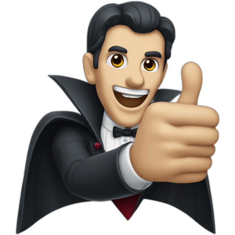 Dracula hand giving thumbs up emoji