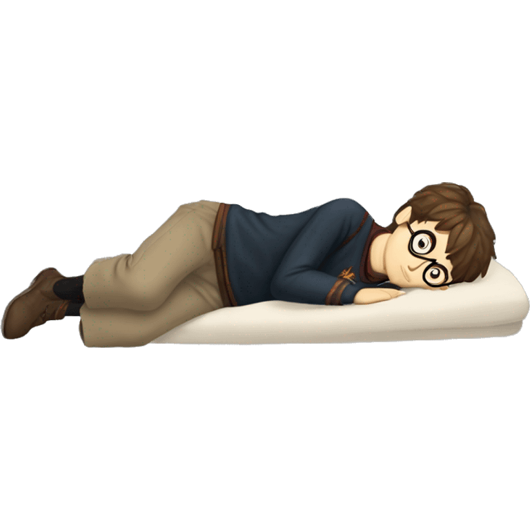 full body Harry Potter laying down tired  emoji