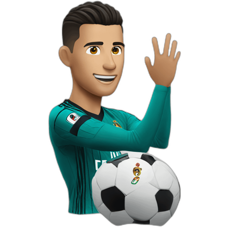 cr7 bebiendo emoji