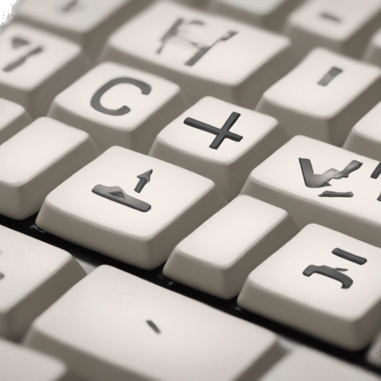 keyboard with only keys "Ctrl", "C" and "V" emoji