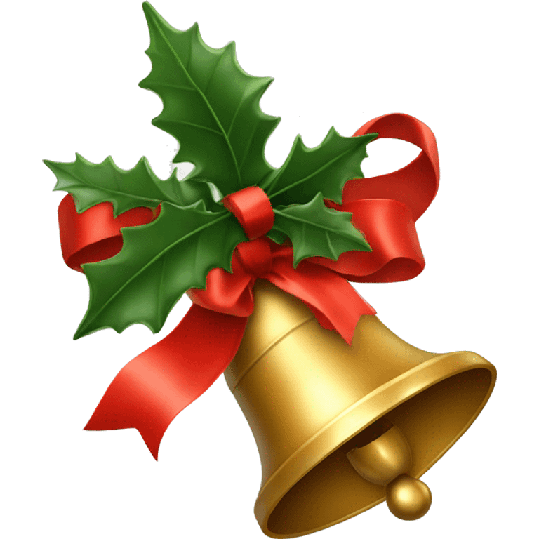 2 christmas bell with red ribbon emoji