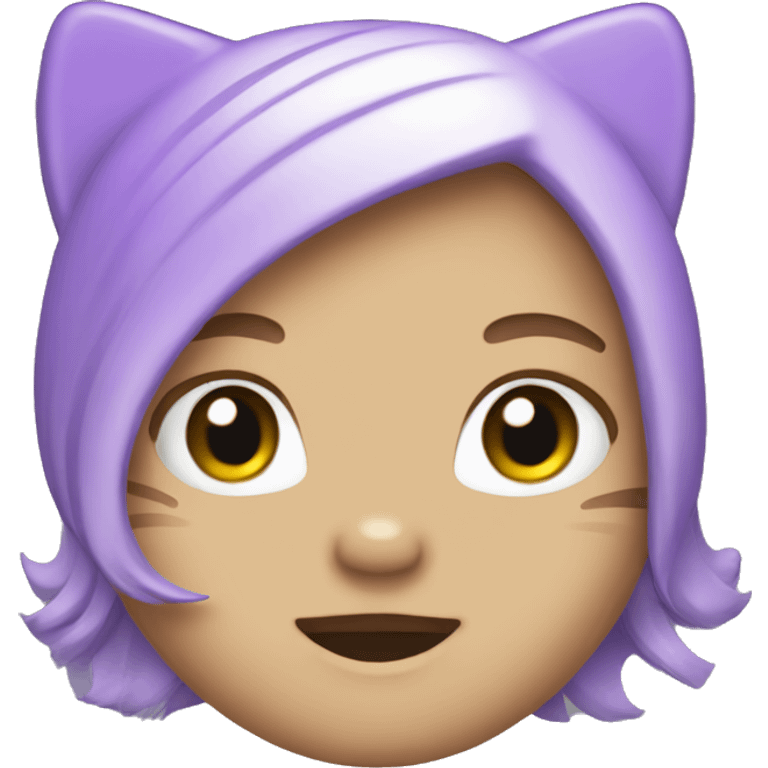 Purple hello kitty emoji