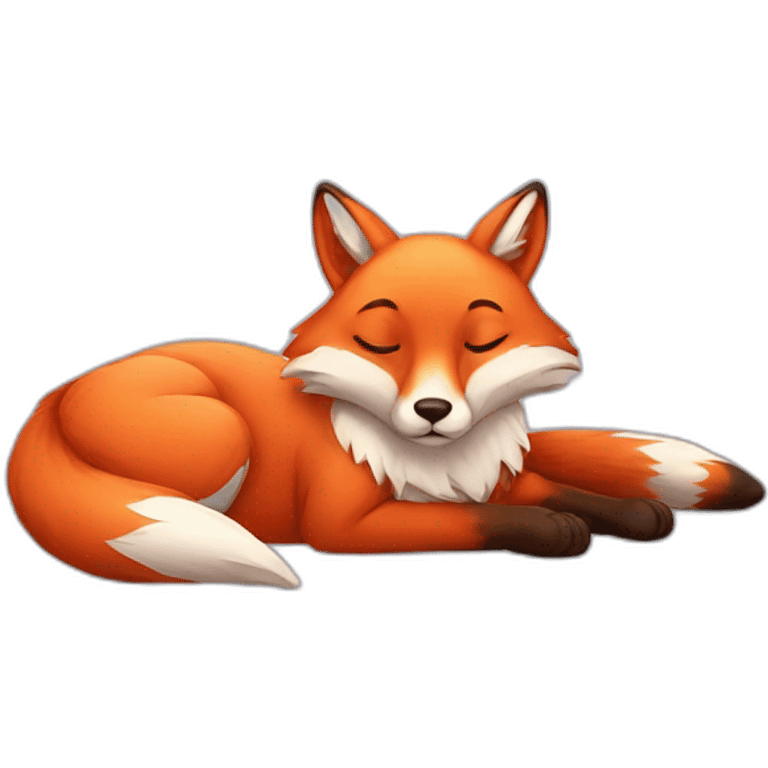 fox lazy emoji