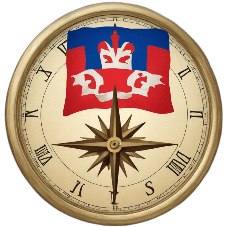 quebec flag on a compass emoji