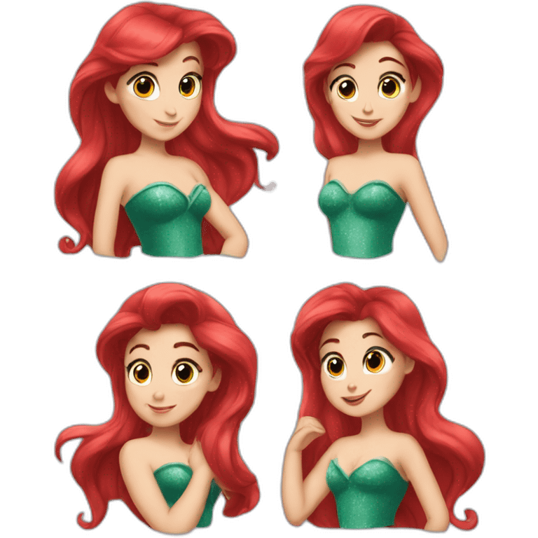 Ariel la petite sirène emoji