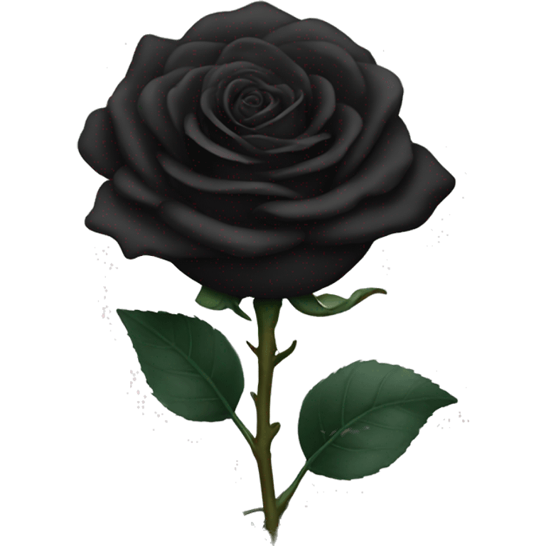 Black rose emoji