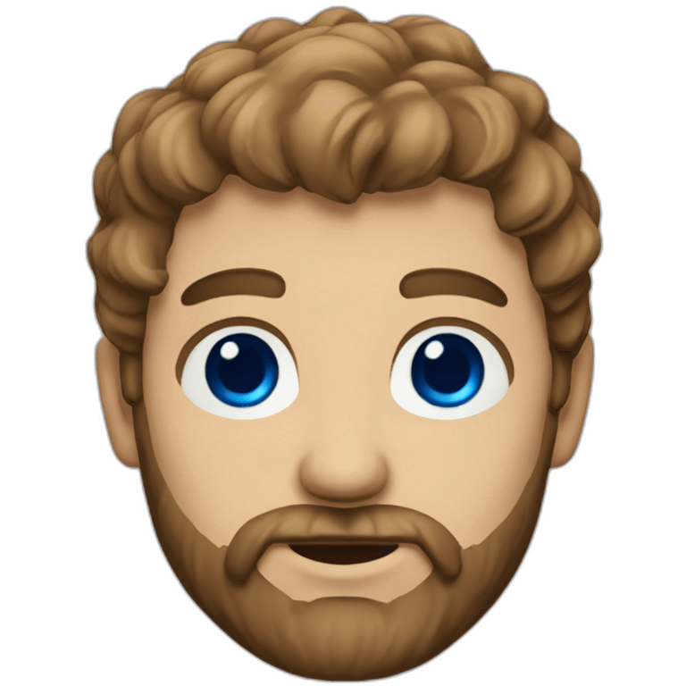 alexandre-broudin with blue eyes and light brown hair with darker beard emoji