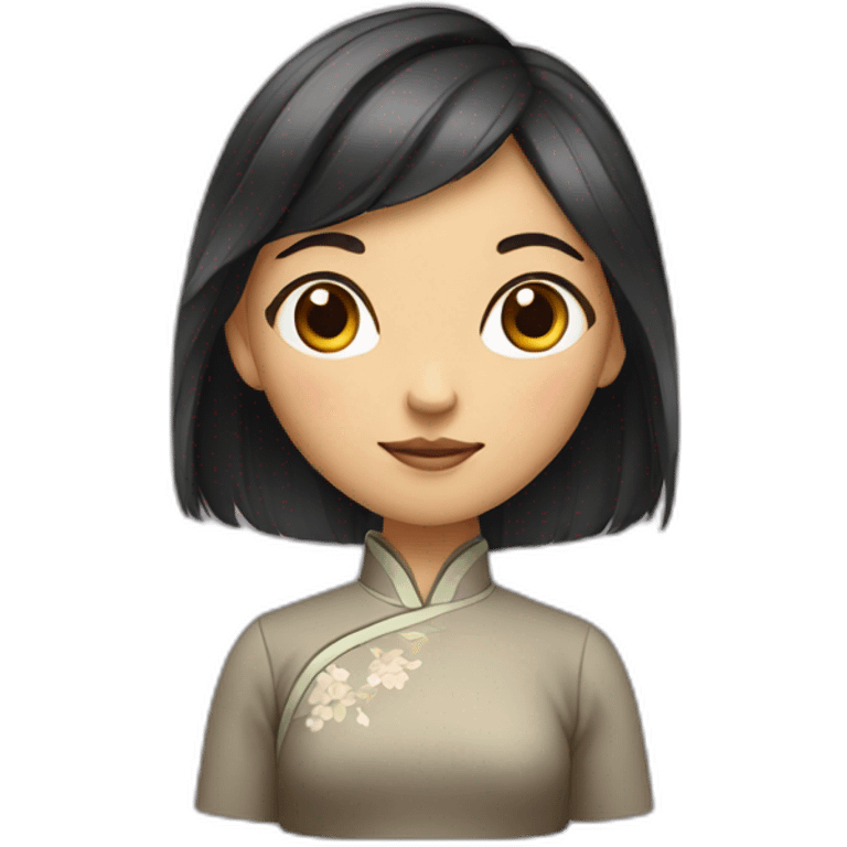 A Chinoise girl emoji