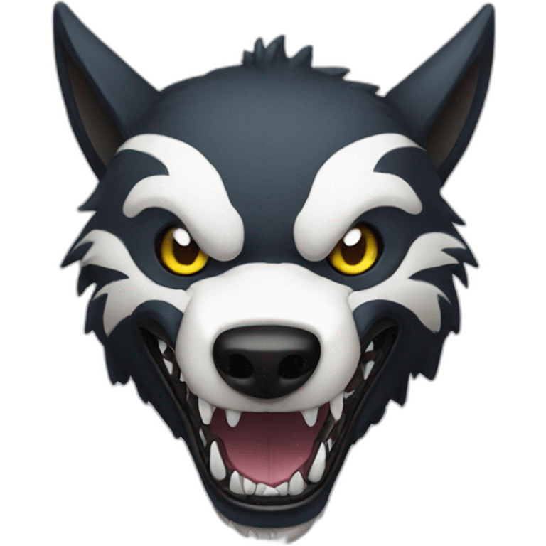 Venom Symbiotic Wolf emoji