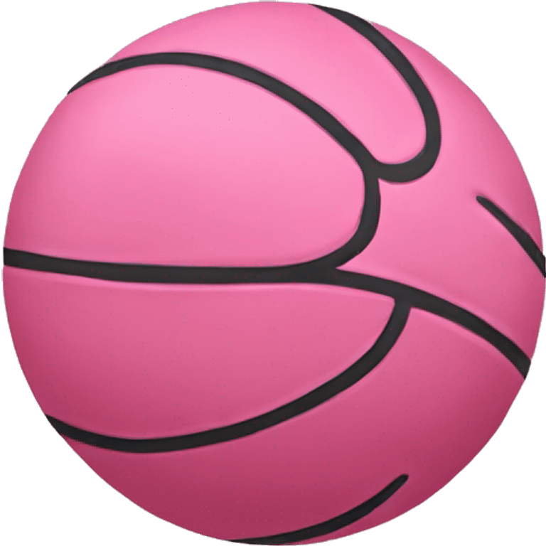 Pink basketball emoji