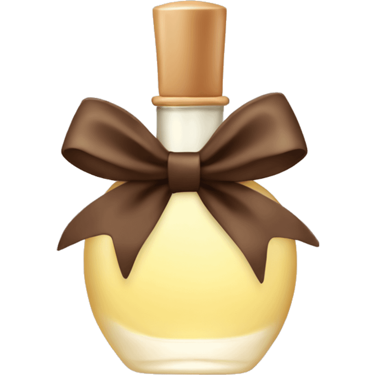 vanilla perfume with a brown bow emoji