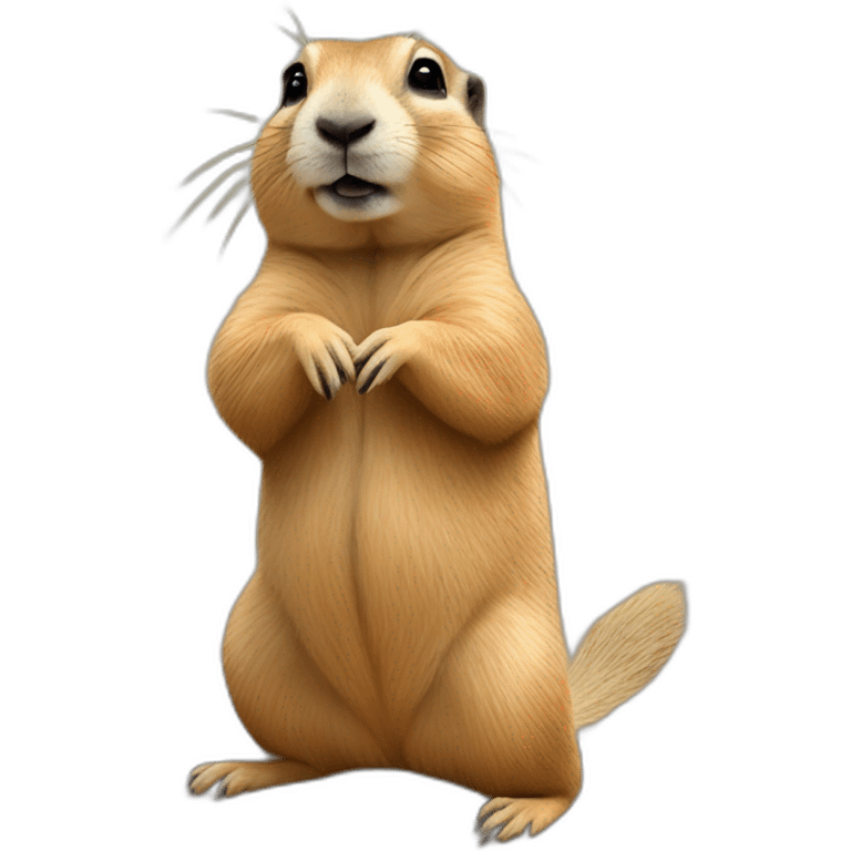 prairie dog stretching emoji