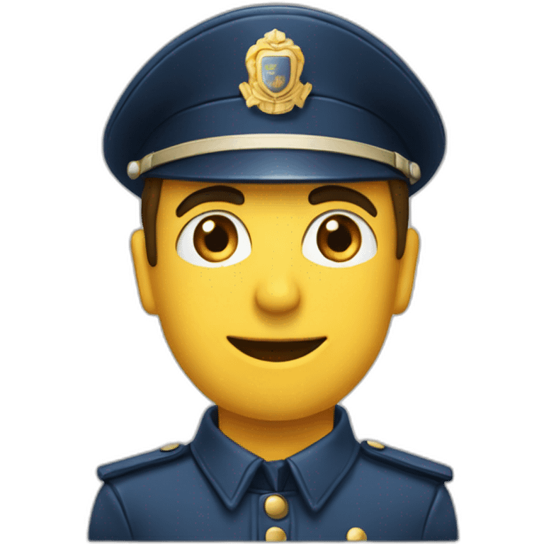 Gendarme diplômé emoji