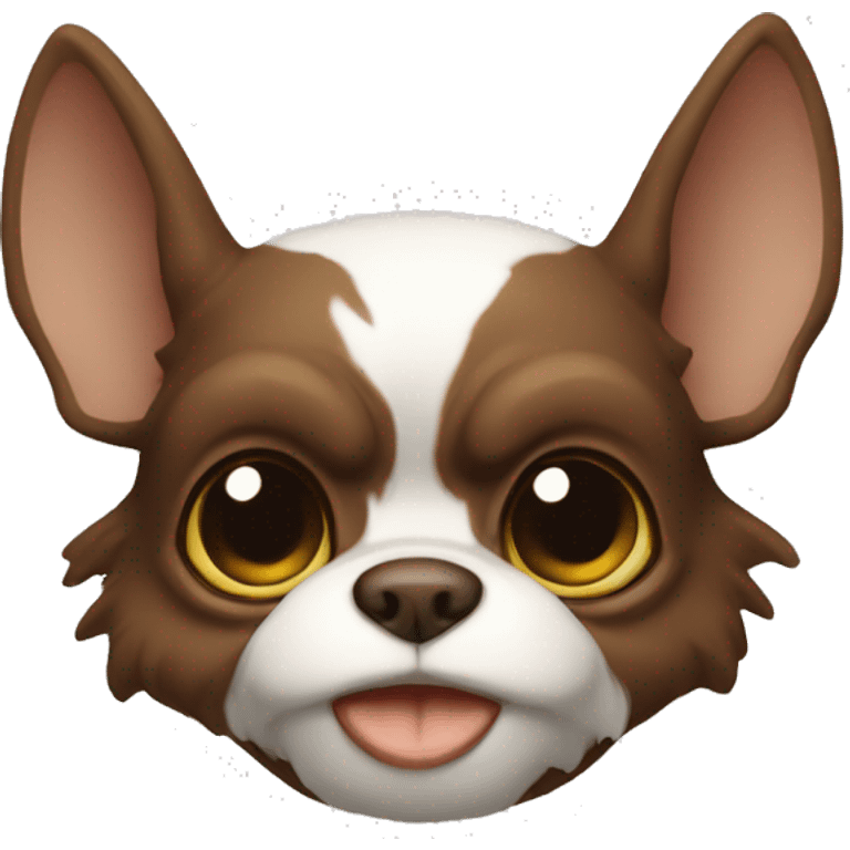 Gremlin brown and white emoji