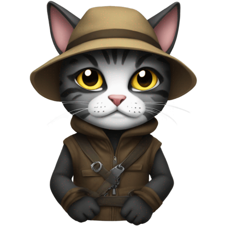 Robber cat emoji